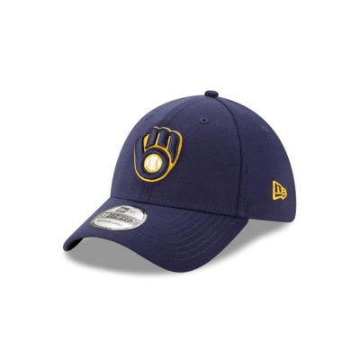 Milwaukee Brewers Gorra | New Era MLB Team Classic 39thirty Stretch Fit Cap Mexico - Azules